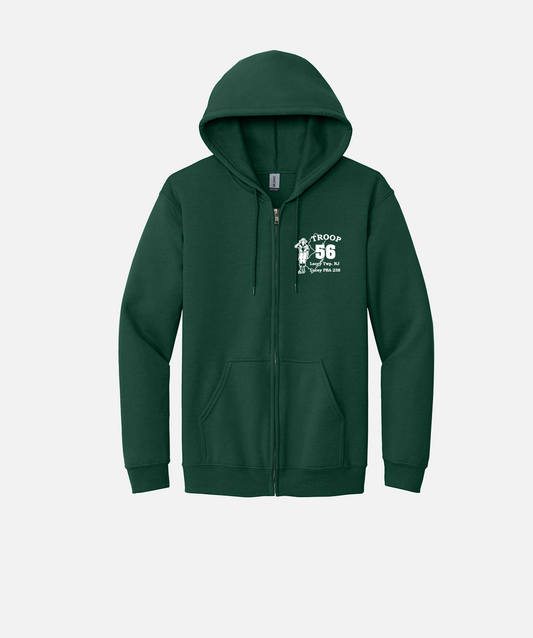 Troop 56 Zip Up Hoodie (Cotton)